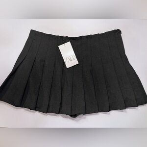 Zara Black Pleated Women's Skirt